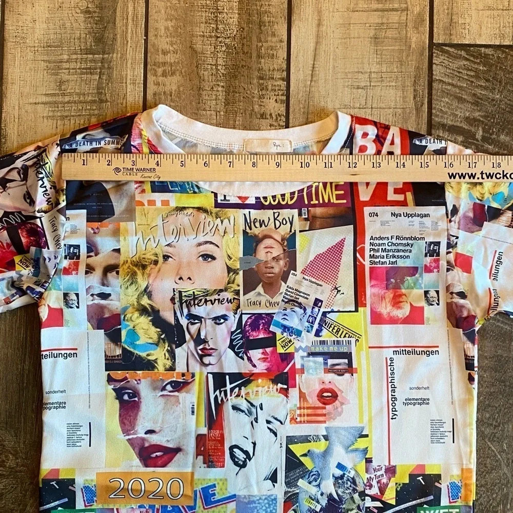 Ryu Colorful Pop Art Graphic Print T-Shirt